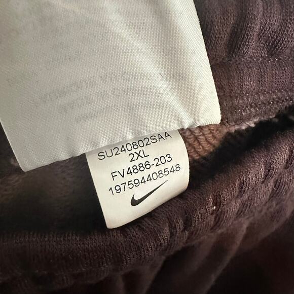 Nike Men's Brown Wool Blend Classics Fleece Sweatpants Size XXL - Picture 12 of 12